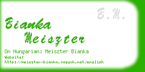 bianka meiszter business card